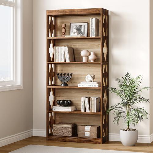 69.9" 5-Tier Vintage Bookshelf I5196