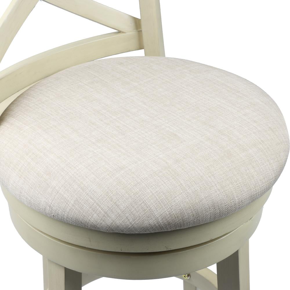 29" Wood Bar Stool with Fabric Seat Q543980