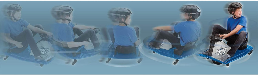 Blue Motorized Drifting Cart with Drift Bar Q949123