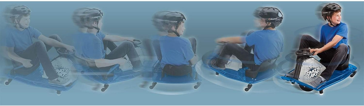 Blue Motorized Drifting Cart with Drift Bar Q949123