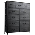 Tall Fabric Dresser with 11 Drawers T727