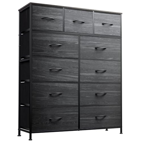 Tall Fabric Dresser with 11 Drawers T727