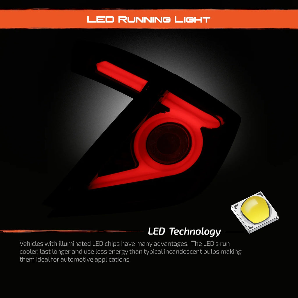 Black Full LED Tail Lights J450065