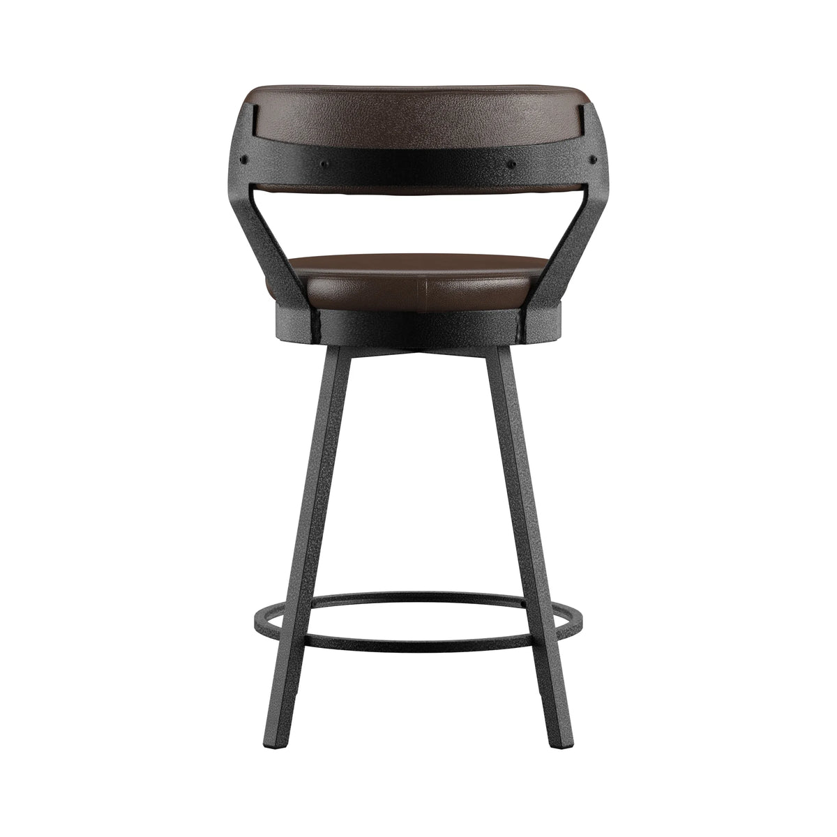 Brown Swivel Bar Stool, Set of 2 L834