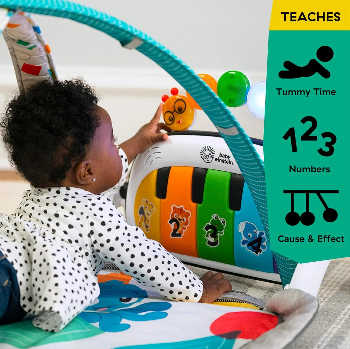 4-in-1 Baby Activity Gym & Tummy Time Play Mat with Piano B53966