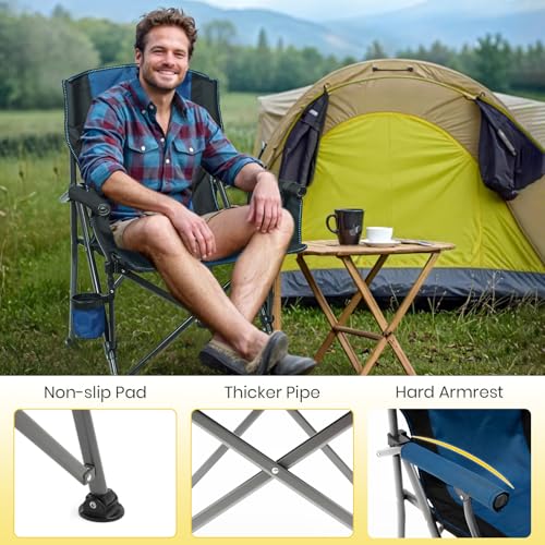 Folding Camping Chair with Cup Holder and Carry Bag U625377