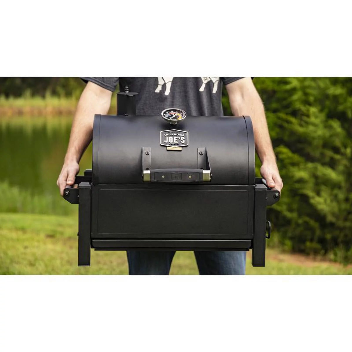 Portable Tabletop Steel Charcoal Grill I6619
