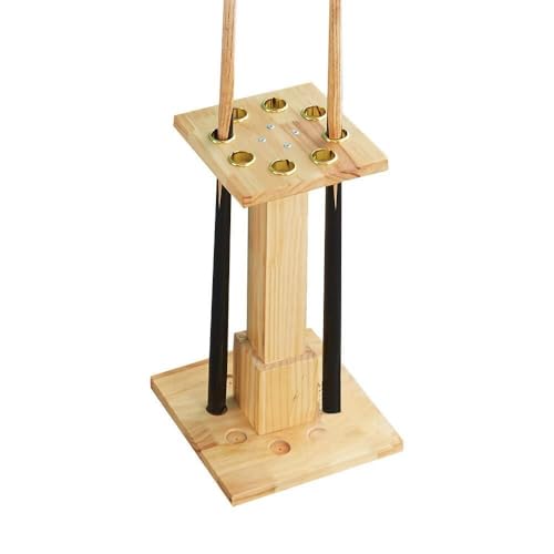 White Freestanding Wooden Pool Cue Rack Q58126