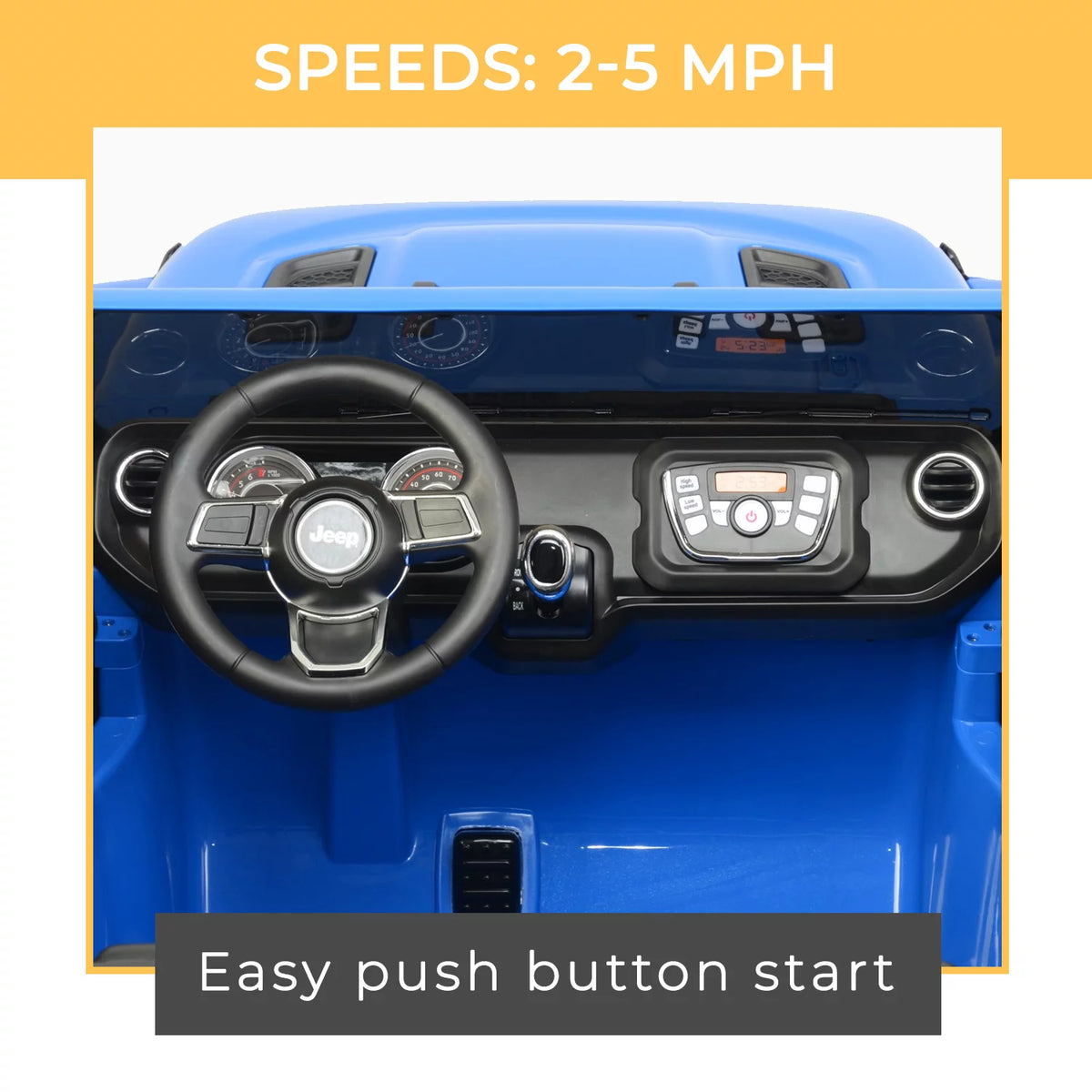 Blue 12V Battery Powered Ride-on Vehicle R3807