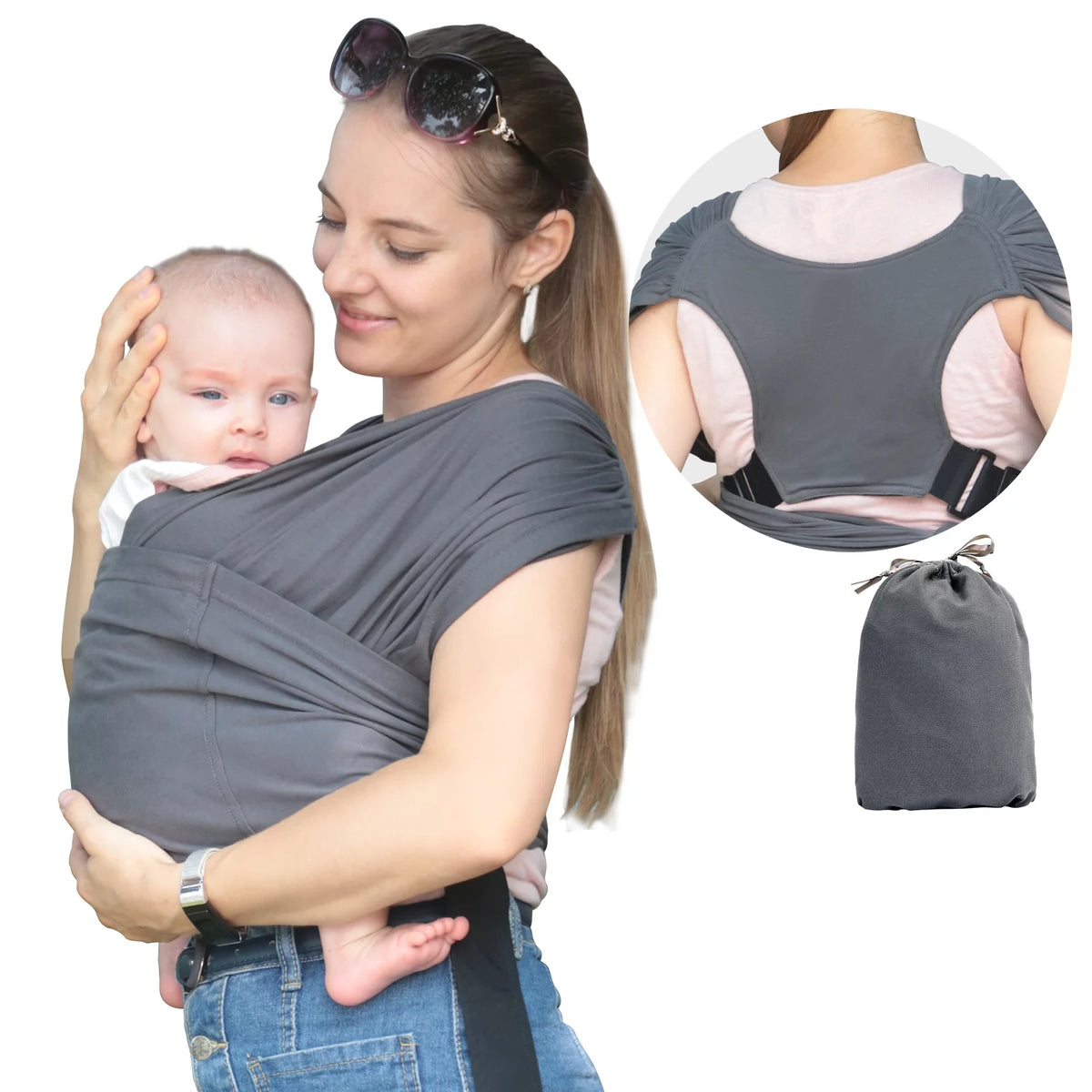 Organic Cotton Adjustable Baby Wrap Carrier Y104