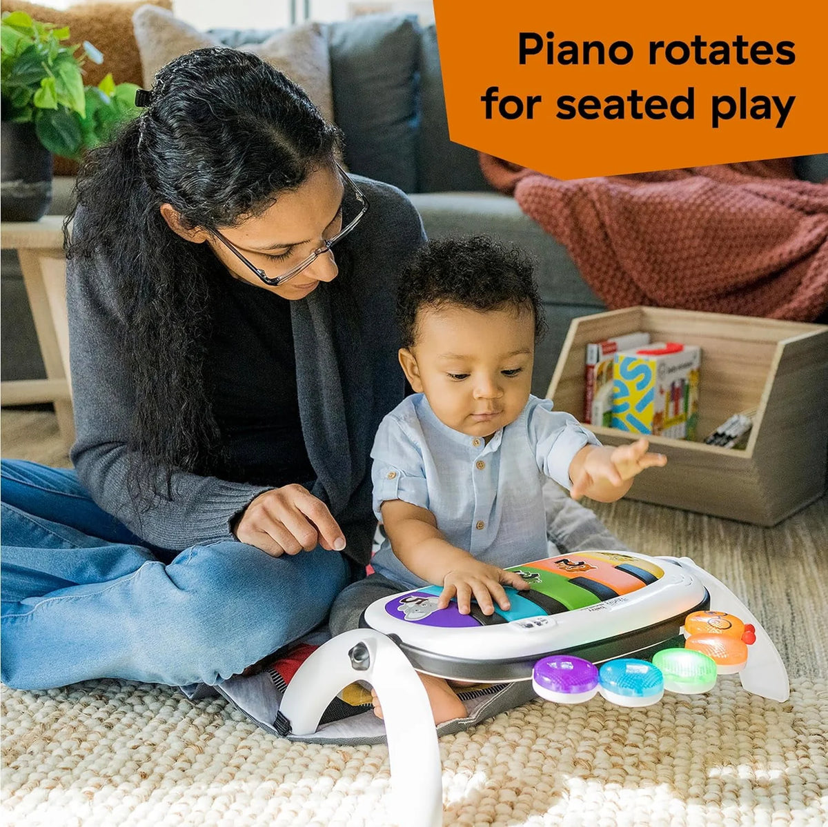 4-in-1 Baby Activity Gym & Tummy Time Play Mat with Piano B53966