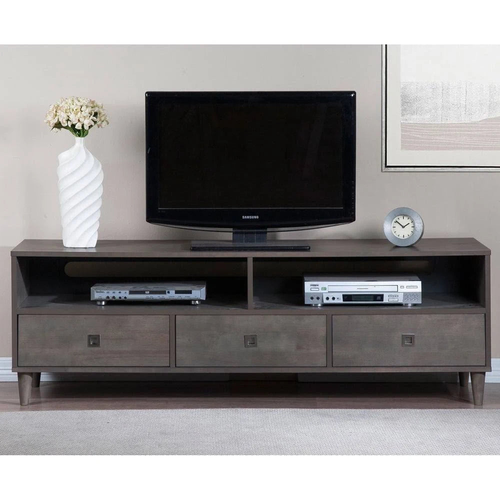 Gray Rubberwood Entertainment Center Z972