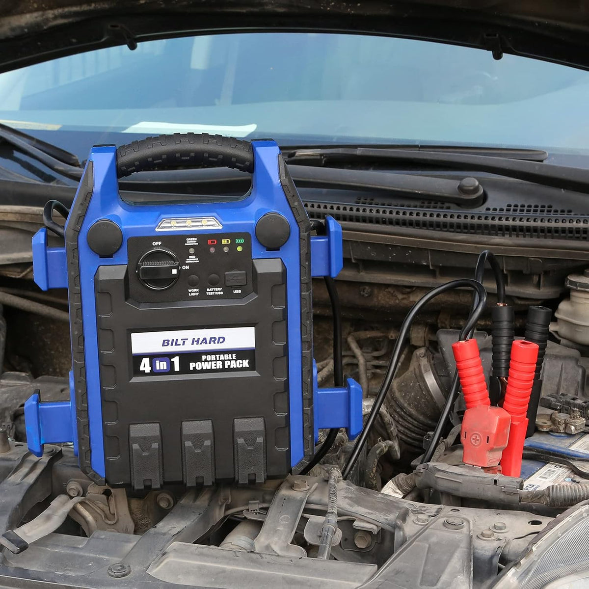 900 Peak/400 Instant Amps Portable Power Station Jump Starter with Air Compressor C930