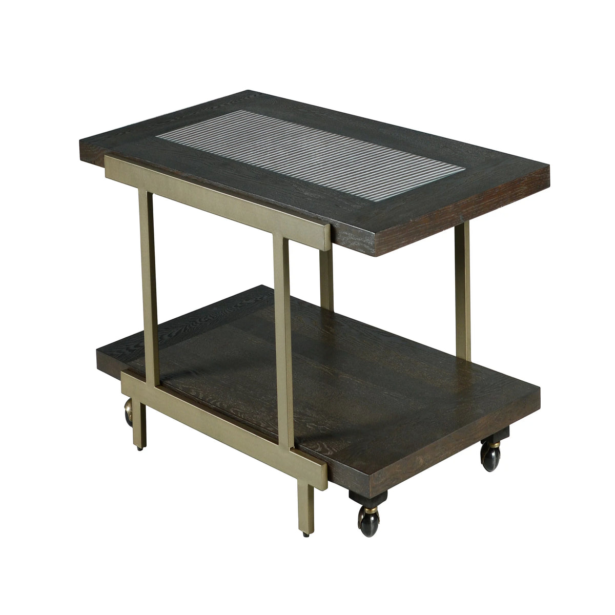Rustic Industrial Cocktail Table with Bottom Shelf A7099