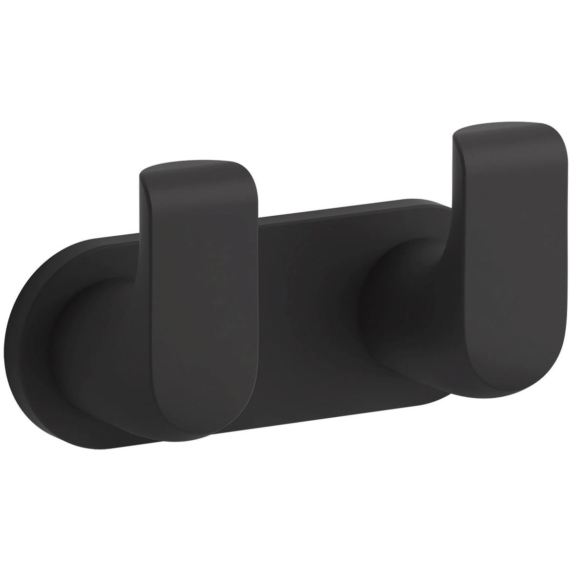 Matte Black Double Robe Hook F86329