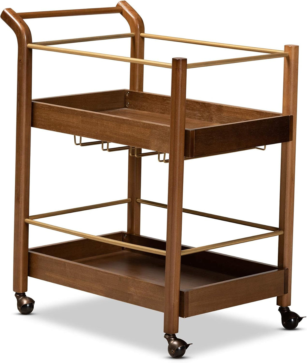 Walnut Brown Trolleys and Carts E38392