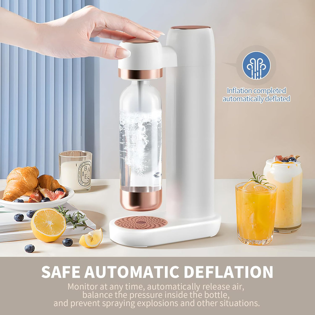 Sparkling Water Maker Soda Maker Machine with 1L PET Bottle V629689