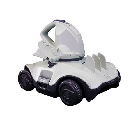 Cordless Robotic Pool Cleaner with Batteries and Charger Cable M377361