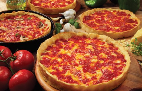 Four Deep Dish Pizzas (4 Cheese) J646797