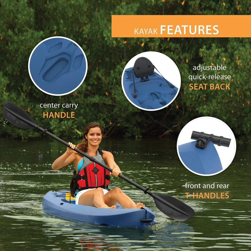 Red 8 ft Sit-on-Top Kayak Z5161