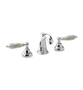Black Marble Widespread Bathroom Sink Faucet with Handles X286615