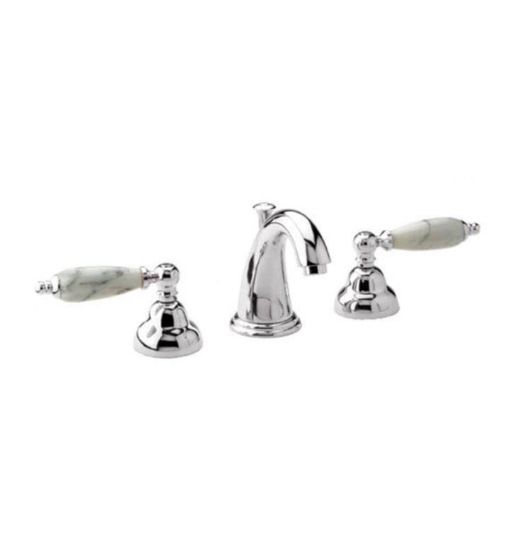 Black Marble Widespread Bathroom Sink Faucet with Handles X286615