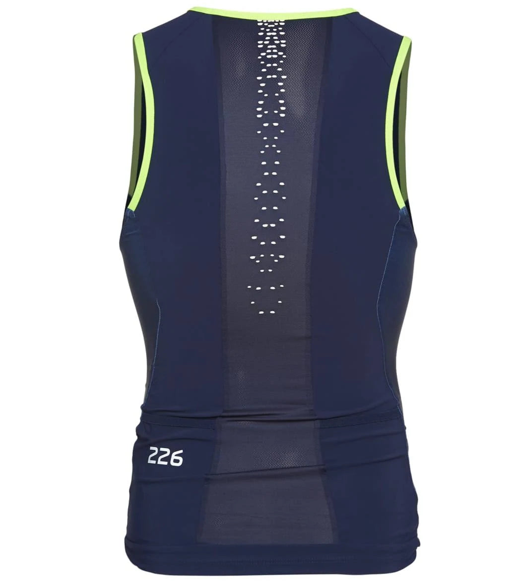 Blue/Green Tri Top O589383