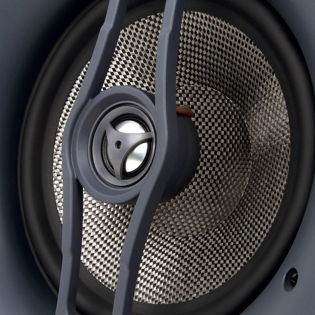 White 2-Way in Ceiling in Wall Speaker, 8 Inch Woofer, Pack of 2 L80498