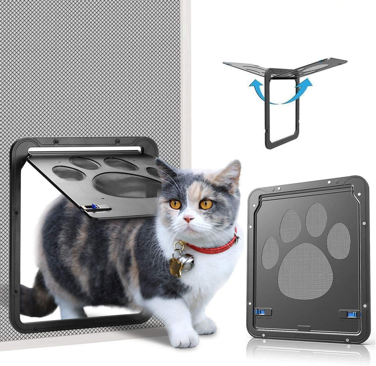 Lockable Magnetic Flap Pet Screen Door, Pack of 2 U3504