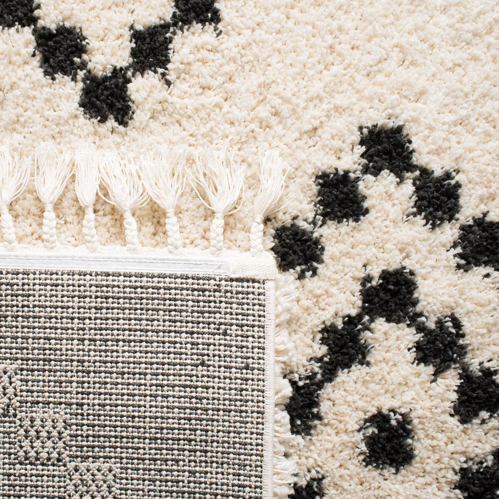 Geometric Moroccan Shag Runner Rug B733
