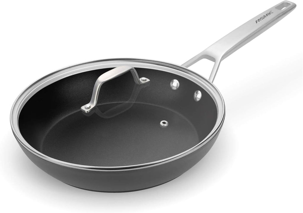 10-inch Nonstick Stainless-steel Frying Pan with Lid C776272