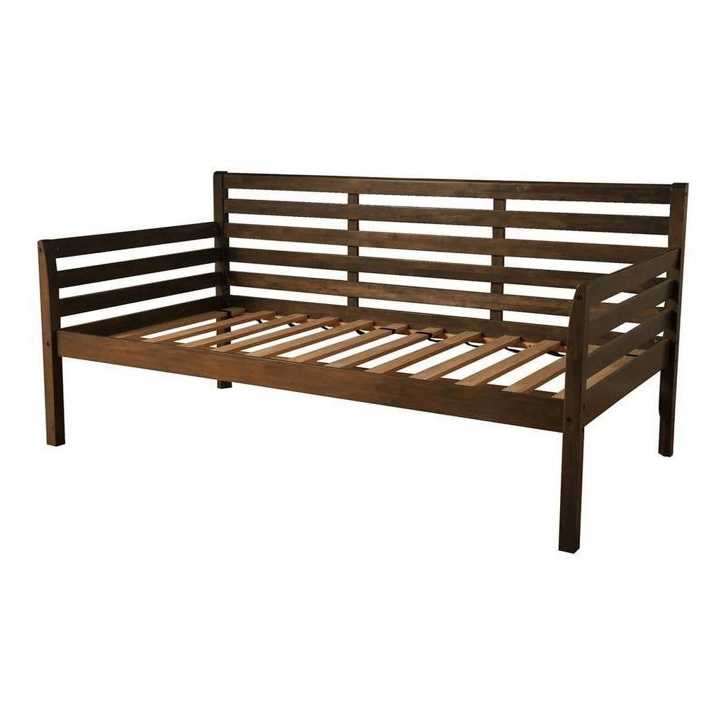 Twin Solid Wood Daybed in Rustic Walnut S498778