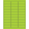 Fluorescent Green Rectangle Acrylic Labels Case of 3000 S6601