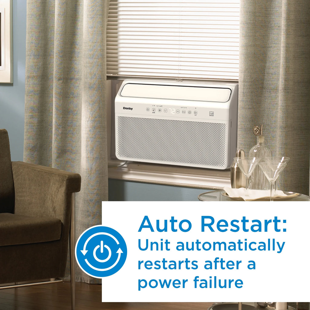 8,000 BTU White Window AC D115871
