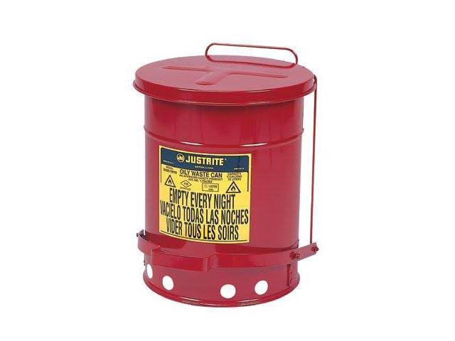 10 Gallon Red Oily Waste Can T741813