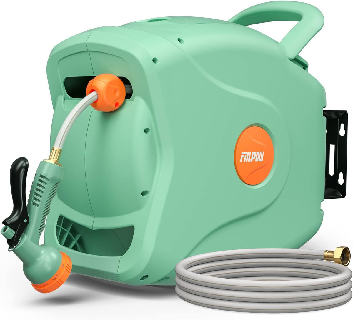 100 FT Wall Mounted Retractable Garden Hose Reel W222578
