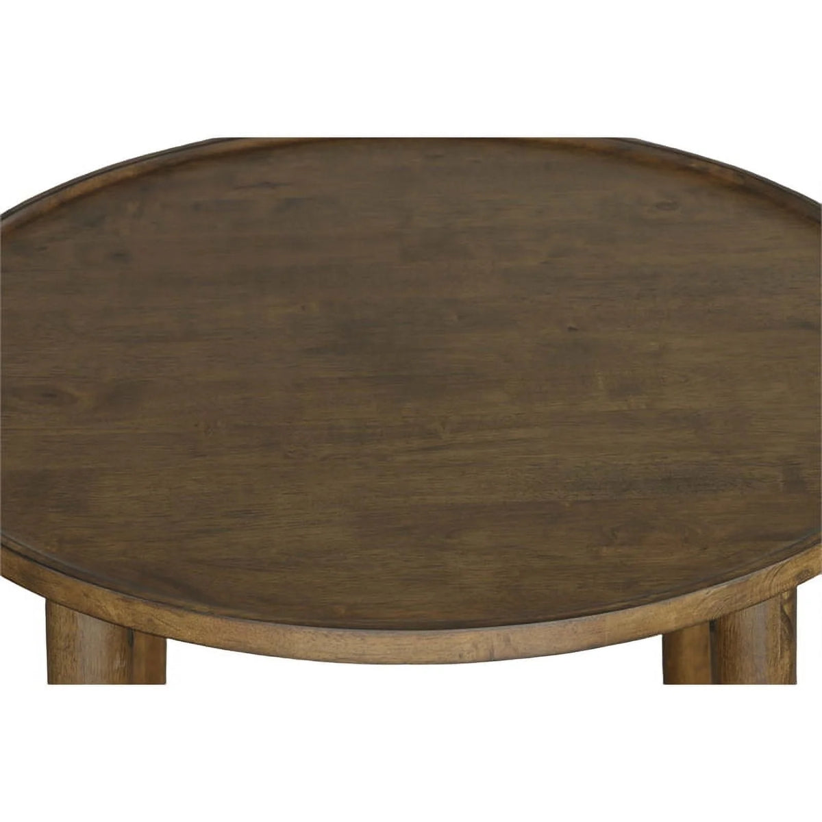 Wood Round Bar/Pub Table in Walnut Brown O224406