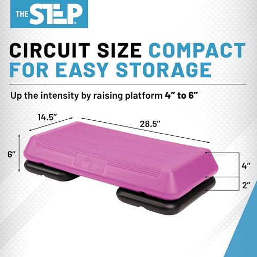 Exercise Step Platform with 2 Risers S17861