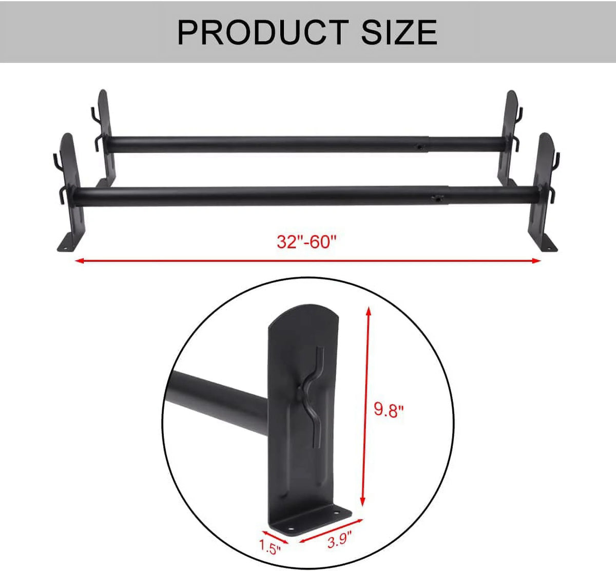 Adjustable Steel Camper Shell Roof Rack O311