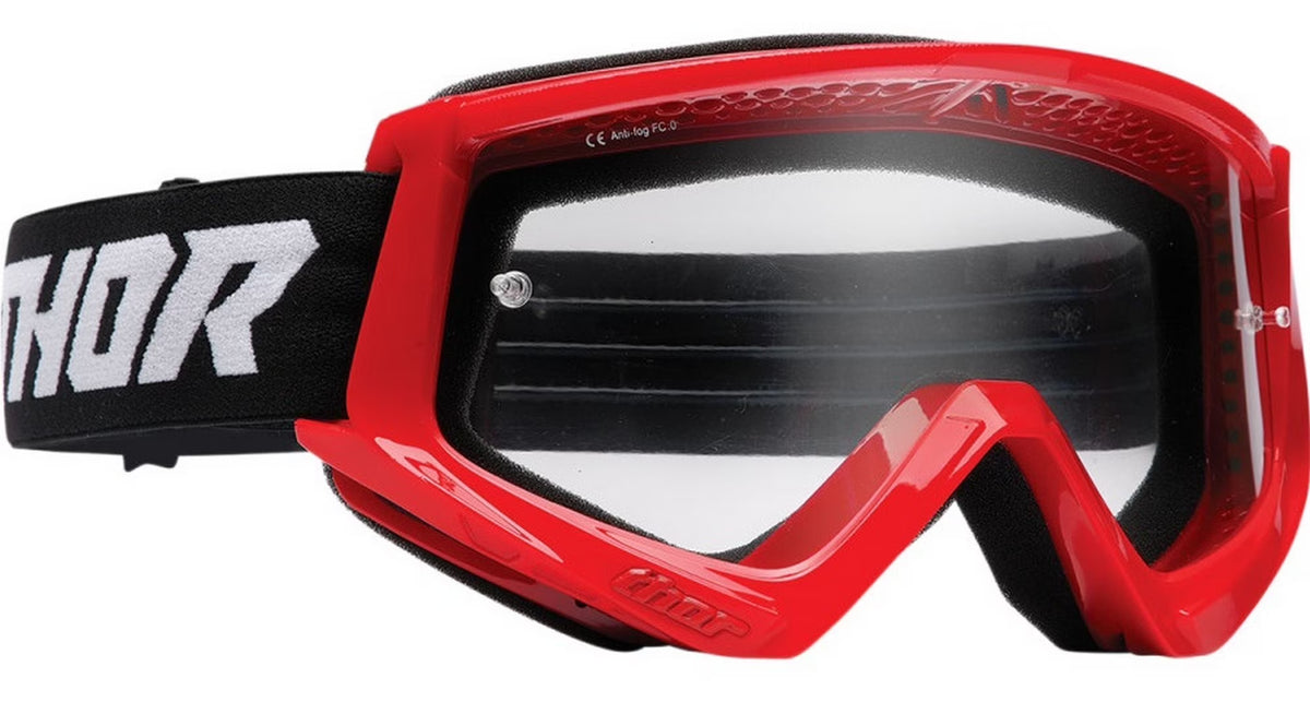 Red/Black MX Offroad Goggles with Clear Lens W52154