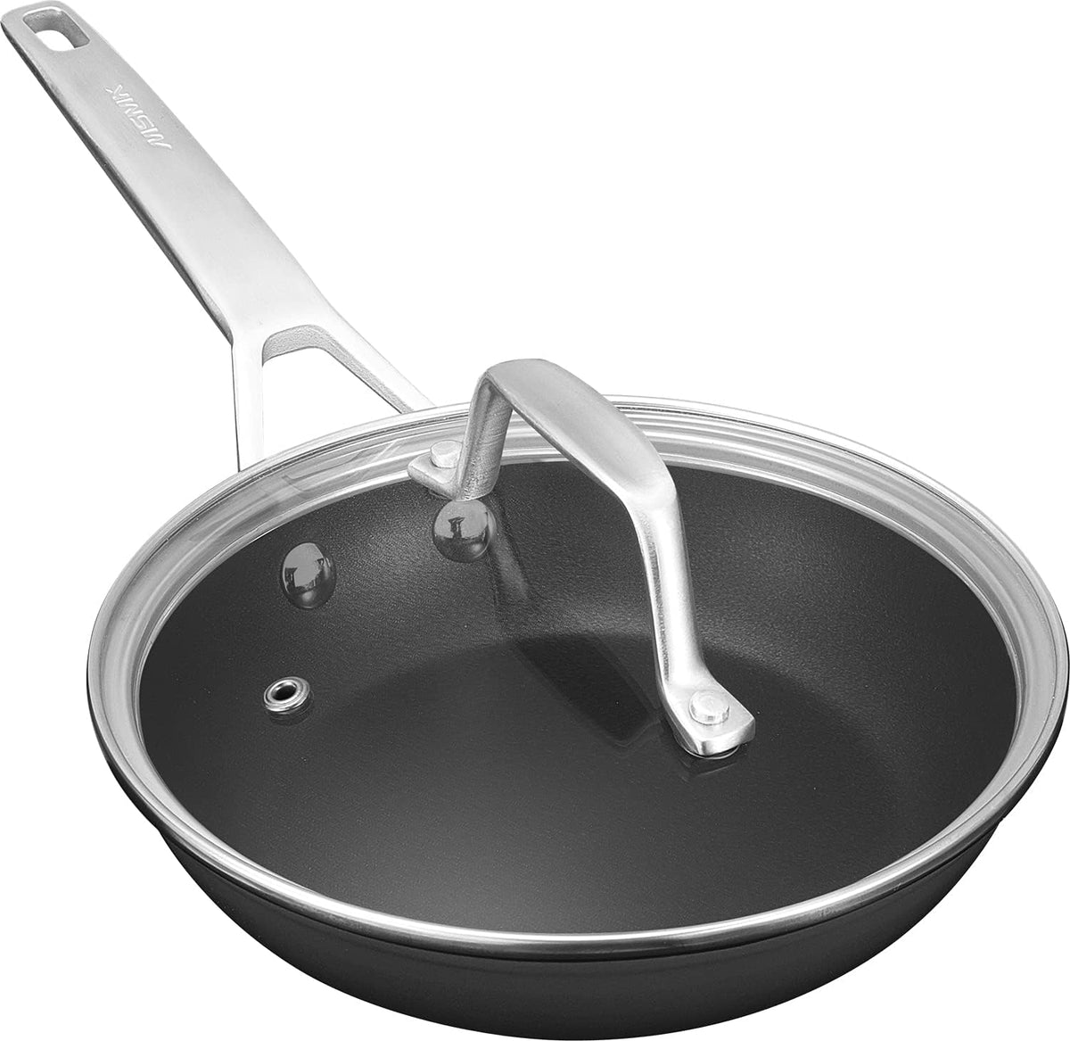 10-inch Nonstick Stainless-steel Frying Pan with Lid C776272