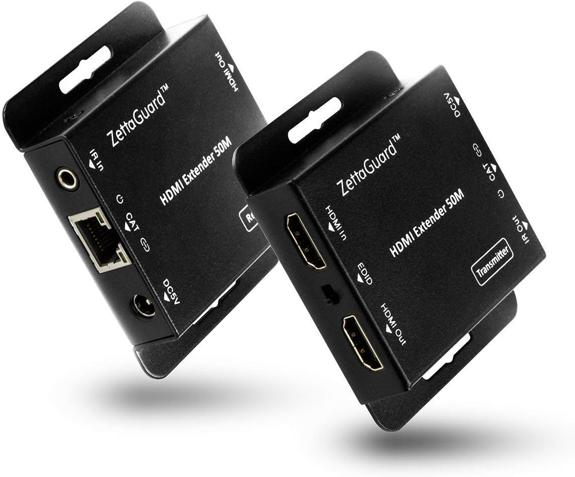 HDMI Extender Over Single CAT5/CAT6 Ethernet Cable with IR Control, 1080P & 3D Support, Pack of 2 Z419475