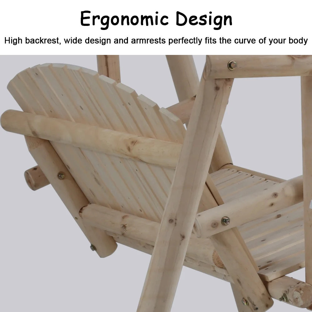 Wooden Swing Chair with A-Frame Stand V245060