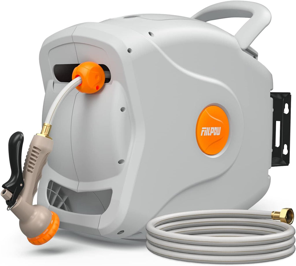 100 FT Wall Mounted Retractable Garden Hose Reel W222578