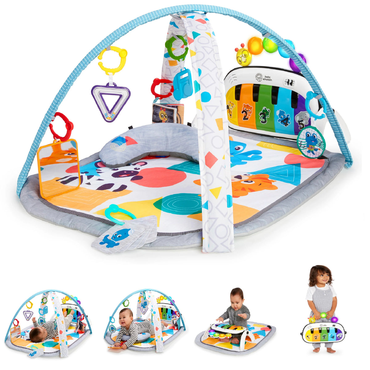 4-in-1 Baby Activity Gym & Tummy Time Play Mat with Piano B53966