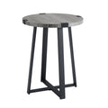 Slate Gray Round Side Table X135651