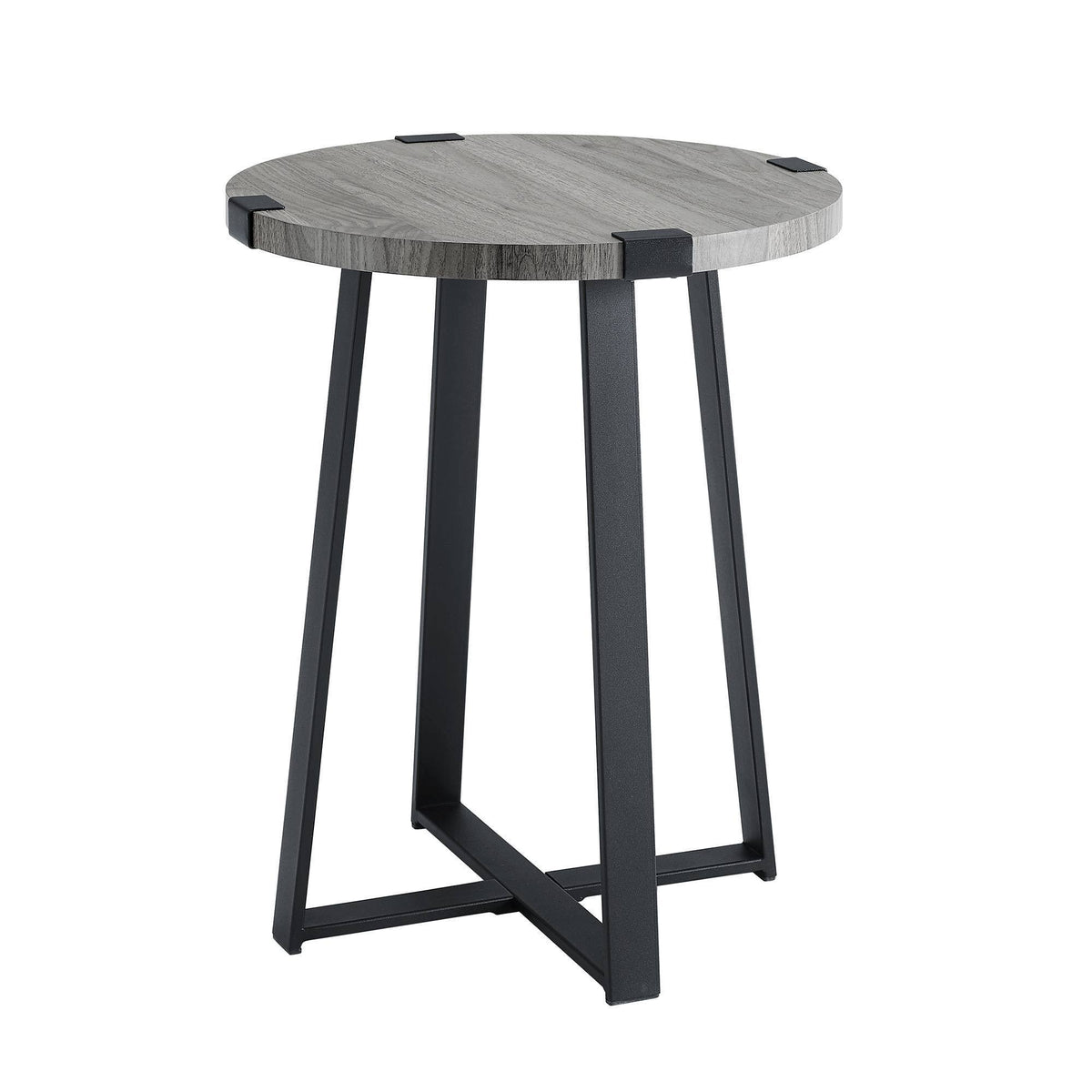 Slate Gray Round Side Table X135651