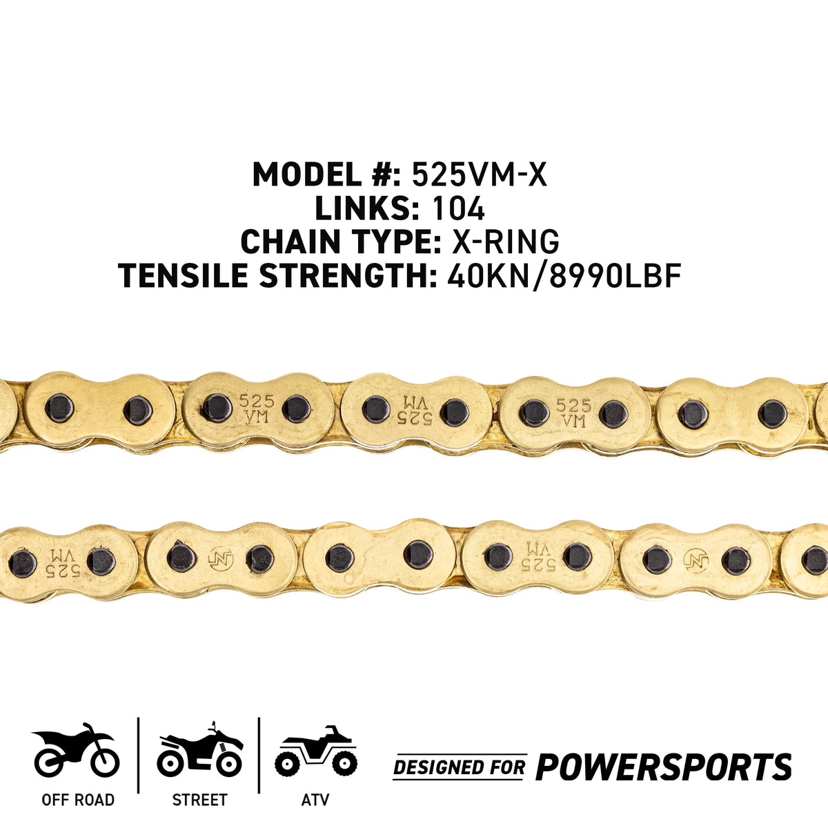 Sprocket Chain Set 18/43T 525 X-Ring Motorcycle Z87666