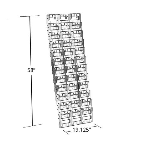 36-Pocket Bifold Wall Mount Display A909