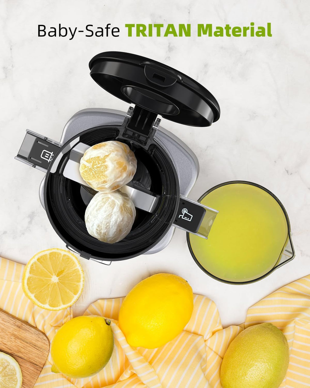 Cold Press Masticating Juicer with Large Feed Chute P2544